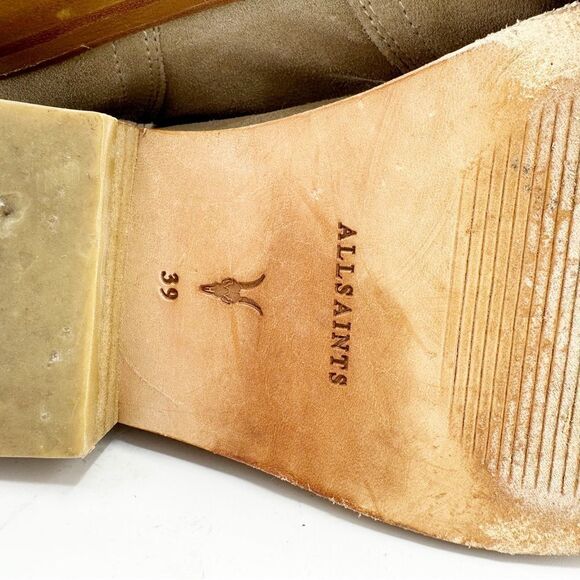 Allsaints Carla Suede Stud Strap Buckle Ankle‎ Boot Women's Size US 8.5 $380 - Picture 10 of 15